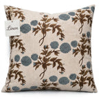 Linen Throw Pillow Covers Stripe Pillow Cover 18x18 inch Spring Decorative Pillow Covers for Living Room, Bedroom