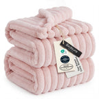 Bedsure GentleSoft Fleece Bed Blankets Full Size - Cozy Soft Blankets for Women, Cute Small Throws for Girls, Beige, 84x90 Inches