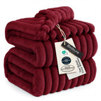 Bedsure GentleSoft Blankets Queen Size for Bed - Cozy Soft Sofa Couch Cover Blankets for Women, Cute Large Bedding Fleece Throws for Girls, Off White, 90x90 Inches