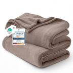 Bedsure Grey Queen Size GentleSoft Fleece Blanket 90×90 Inch, Anti-Static Cozy Microfiber Throw Blanket Gift for Men