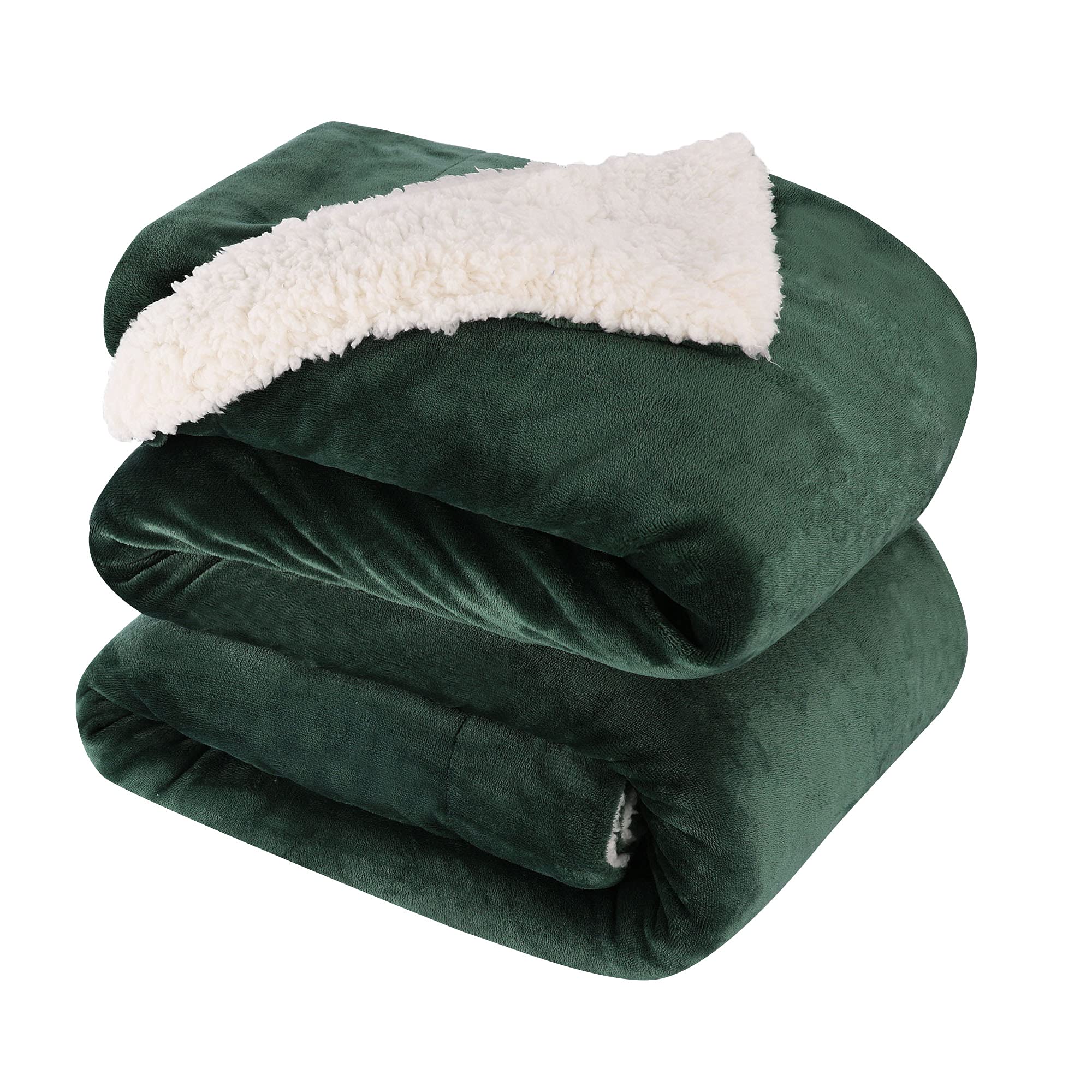 NANPIPER Sherpa Blanket Twin Thick Warm Blankets for Winter Bed Super Soft Fuzzy Flannel Fleece/Wool Like Reversible Velvet Plush Fabric(Light Grey Twin Size 60"x80")