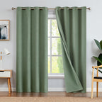 jinchan Taupe Printed Curtains Modern Jacquard Curtains with Herringbone Geometric Zigzag Pattern Room Darkening Drapes for Living Room Bedroom Grommet Top Window Treatments 63 Inch Length 2 Panels