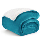 Bedsure GentleSoft Sherpa Fleece Queen Blankets for Bed, Non-Heated, Thick and Warm Throw for Women and Men, Soft Fuzzy Plush Queen Blanket for Winter, Grey, 90x90 Inches