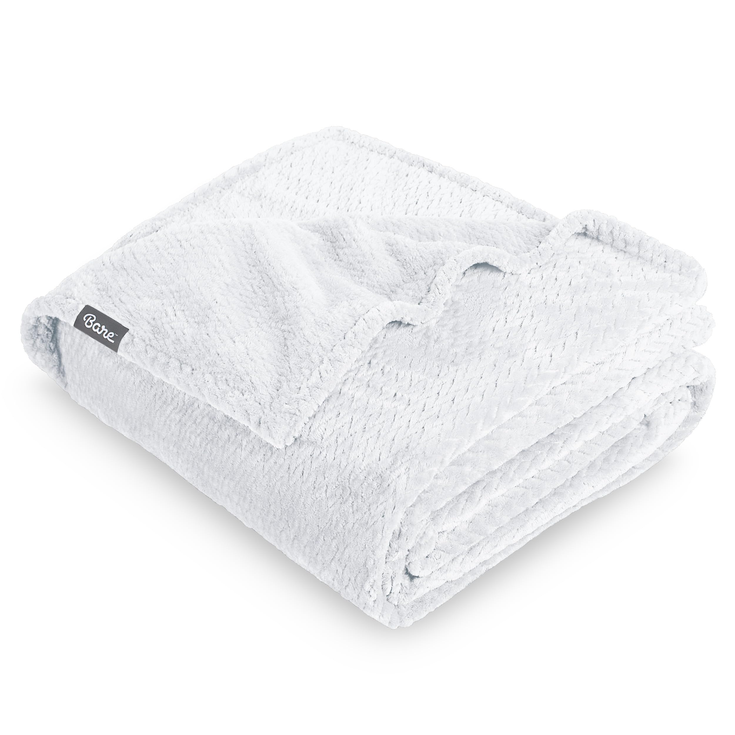 Bare Home Fleece Blanket - King Size - Ultra-Soft Lightweight for Bed, Sofa, and Couch - Luxury Microplush - Cozy Warm Blanket (King, Grey)
