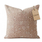 Linen Throw Pillow Covers Stripe Brown Pillow Cover Spring Decorative Pillow Covers for Living Room, Bedroom (Brown Stripes, 22" L x 22" W)