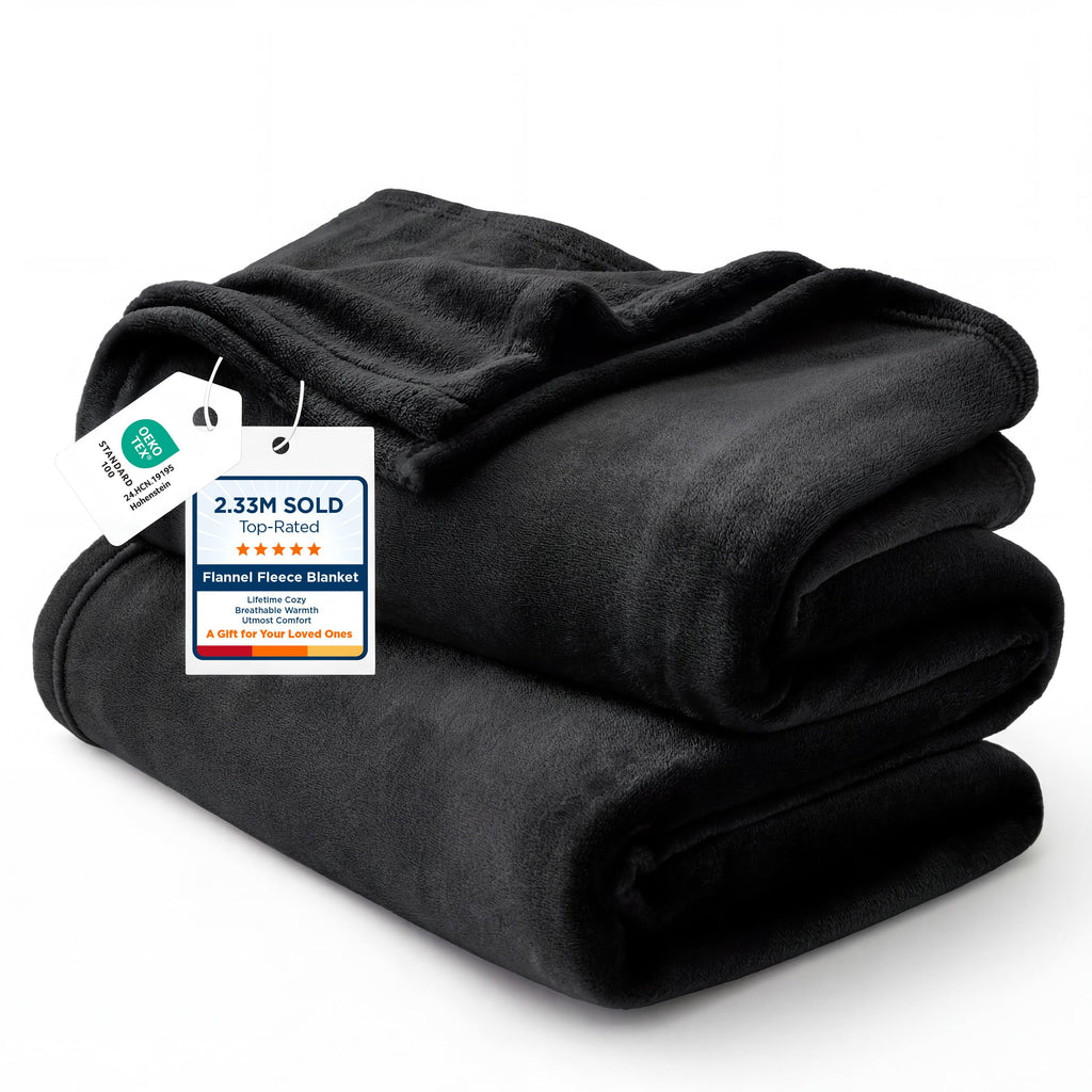 Bedsure Grey Queen Size GentleSoft Fleece Blanket 90×90 Inch, Anti-Static Cozy Microfiber Throw Blanket Gift for Men