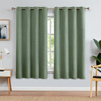 jinchan Taupe Printed Curtains Modern Jacquard Curtains with Herringbone Geometric Zigzag Pattern Room Darkening Drapes for Living Room Bedroom Grommet Top Window Treatments 63 Inch Length 2 Panels