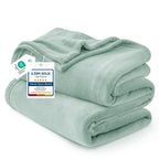 Bedsure GentleSoft Fleece Blanket Twin Size Cream - 300GSM Lightweight Plush Fuzzy Cozy Soft Warm Blanket for Bed, Sofa, Couch, Travel, Camping, 60x80 inches