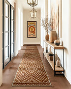 BESTSWEETIE Area Rug 5x7 Rug Machine Washable Non-Slip Low Pile Print Pattern Western Rug for Living Room Bedroom Entryway Tribal Series -Black