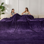 COOVA Oversized King Fleece Blanket 120x120 inches, Soft Cozy Warm Giant Extra Large 10'x10' Blanket for Bed, Sofa, Couch,Travel, Camping, California Huge Flannel Big Throw Blanket, Dark Grey