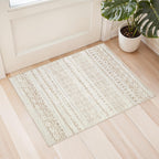 cotiled 5x7 Area Rug Living Room: Washable Boho Rugs with Non Slip Backing Large Soft Indoor Stain Resistant Carpet for Bedroom Farmhouse Dining Room Lightweight Home Decor L Brown/Cream