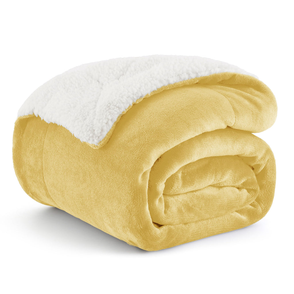 Bedsure GentleSoft Sherpa Fleece Queen Blankets for Bed, Non-Heated, Thick and Warm Throw for Women and Men, Soft Fuzzy Plush Queen Blanket for Winter, Grey, 90x90 Inches