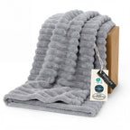 Bedsure GentleSoft Fleece Bed Blankets Full Size - Cozy Soft Blankets for Women, Cute Small Throws for Girls, Beige, 84x90 Inches