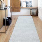 Area Rug Living Room Rugs 8x10 - Large Soft Boho Geometric Rug, Non-Slip Foldable Washable Rugs Non Shedding Morden Indoor Floor Carpet for Living Room Bedroom Office Dining Room(Brown Green,8'x10')