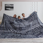 COOVA Oversized King Fleece Blanket 120x120 inches, Soft Cozy Warm Giant Extra Large 10'x10' Blanket for Bed, Sofa, Couch,Travel, Camping, California Huge Flannel Big Throw Blanket, Dark Grey