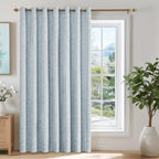 Beauoop Beige Floral Jacquard Blackout Curtains 90 Inches Long 2 Panels for Bedroom Living Room Chenille Flower Room Darkening Thermal Insulated Soundproof Rod Pocket Back Tab Window Drapes 52x90