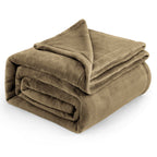 Bedsure GentleSoft Fleece Blanket Twin Size Cream - 300GSM Lightweight Plush Fuzzy Cozy Soft Warm Blanket for Bed, Sofa, Couch, Travel, Camping, 60x80 inches