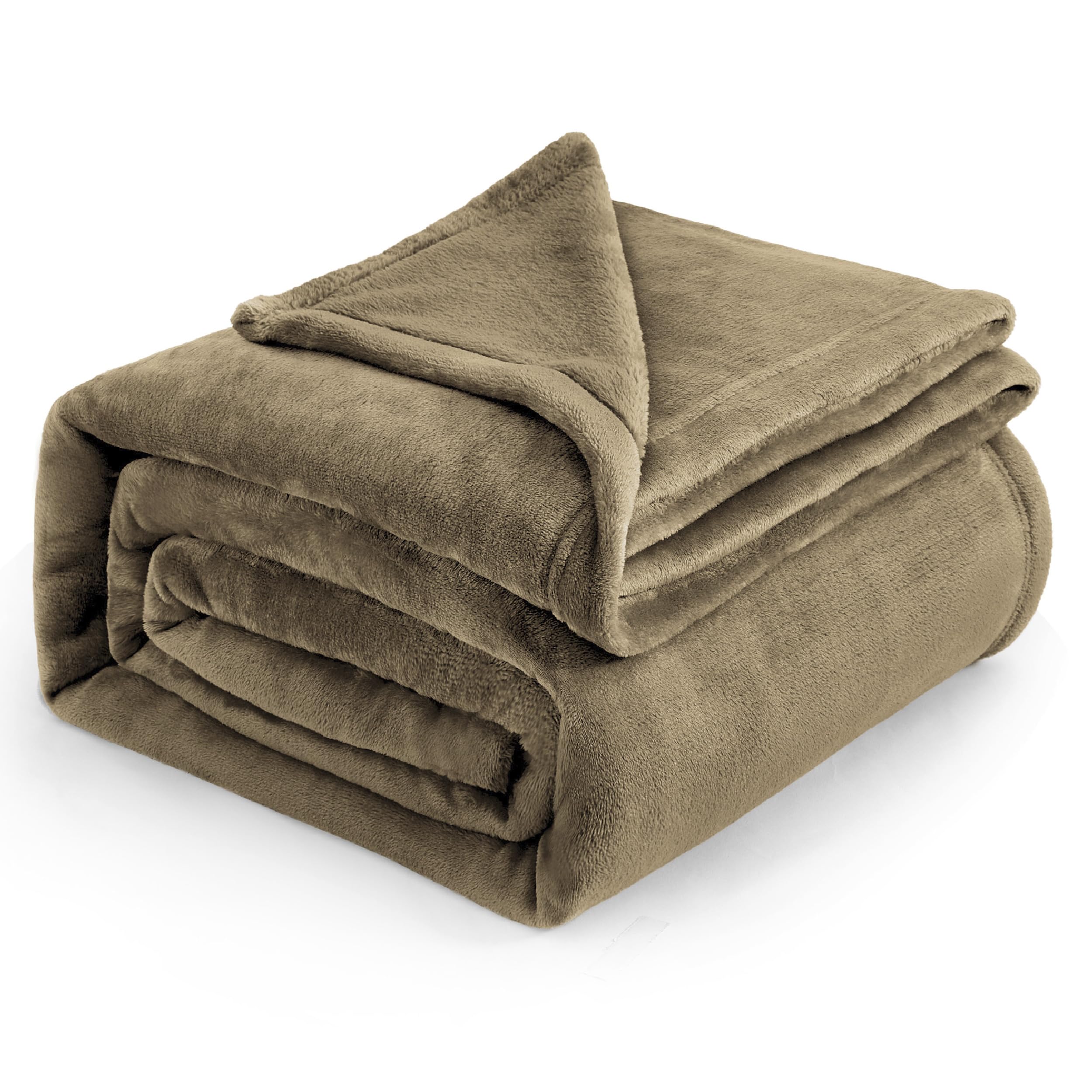 Bedsure Grey Queen Size GentleSoft Fleece Blanket 90×90 Inch, Anti-Static Cozy Microfiber Throw Blanket Gift for Men