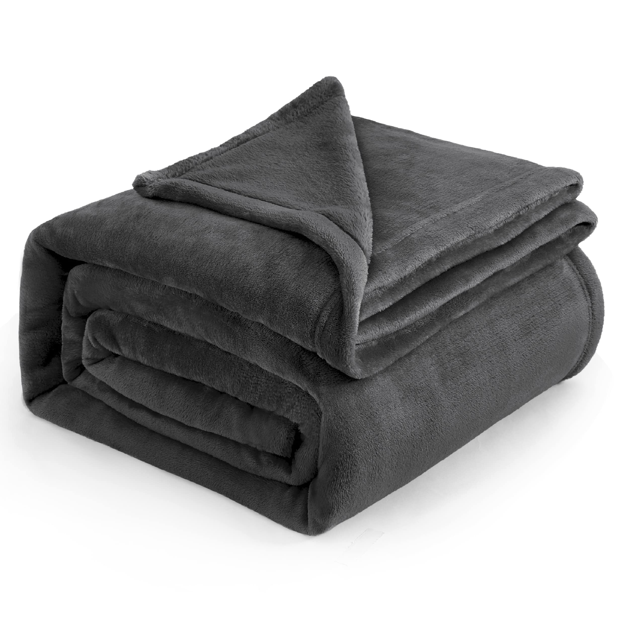 Bedsure GentleSoft Fleece Blanket Twin Size Cream - 300GSM Lightweight Plush Fuzzy Cozy Soft Warm Blanket for Bed, Sofa, Couch, Travel, Camping, 60x80 inches