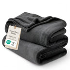 Bedsure Grey Queen Size GentleSoft Fleece Blanket 90×90 Inch, Anti-Static Cozy Microfiber Throw Blanket Gift for Men