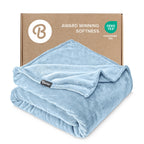 Bare Home Fleece Blanket - King Size - Ultra-Soft Lightweight for Bed, Sofa, and Couch - Luxury Microplush - Cozy Warm Blanket (King, Grey)