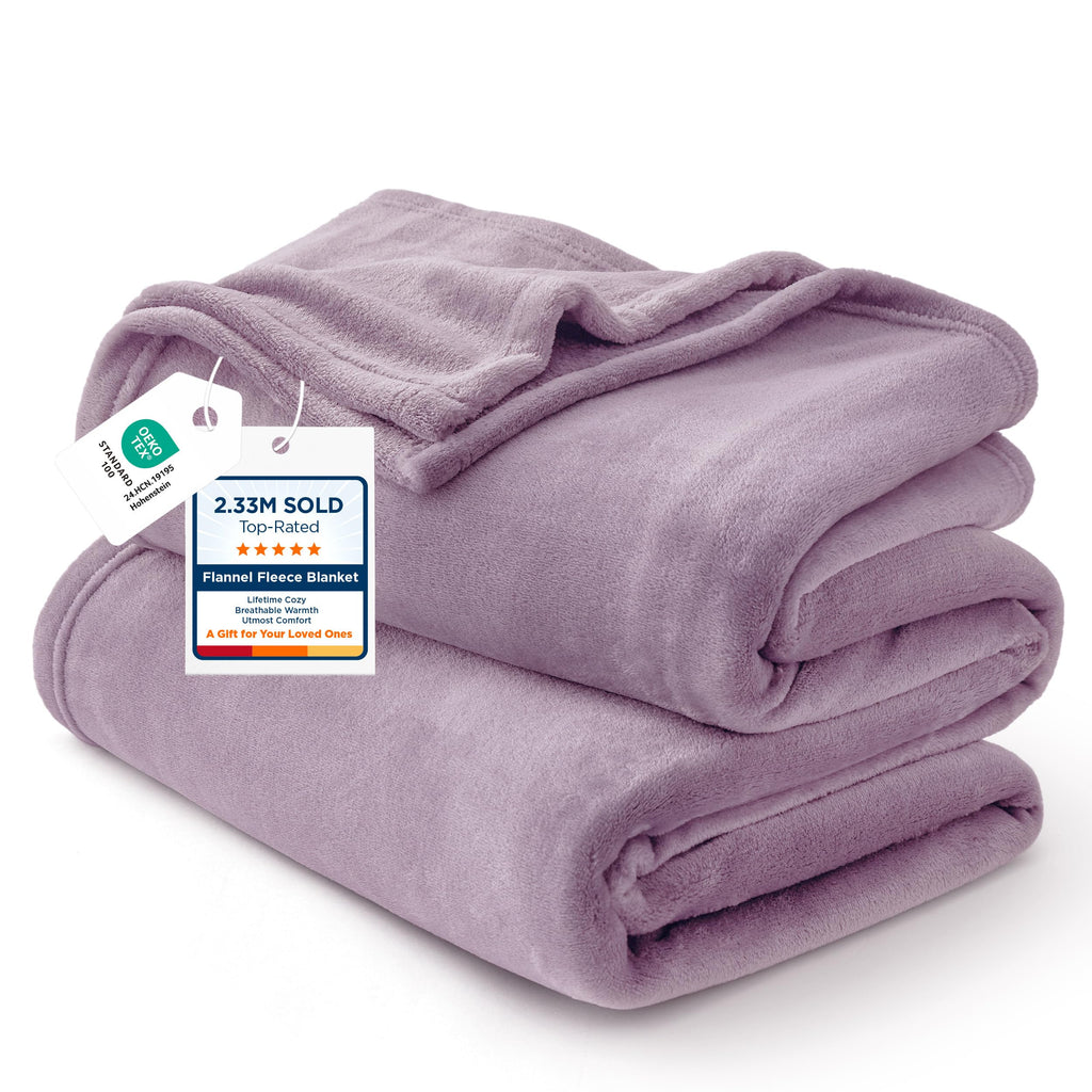 Bedsure GentleSoft Fleece Blanket Twin Size Cream - 300GSM Lightweight Plush Fuzzy Cozy Soft Warm Blanket for Bed, Sofa, Couch, Travel, Camping, 60x80 inches