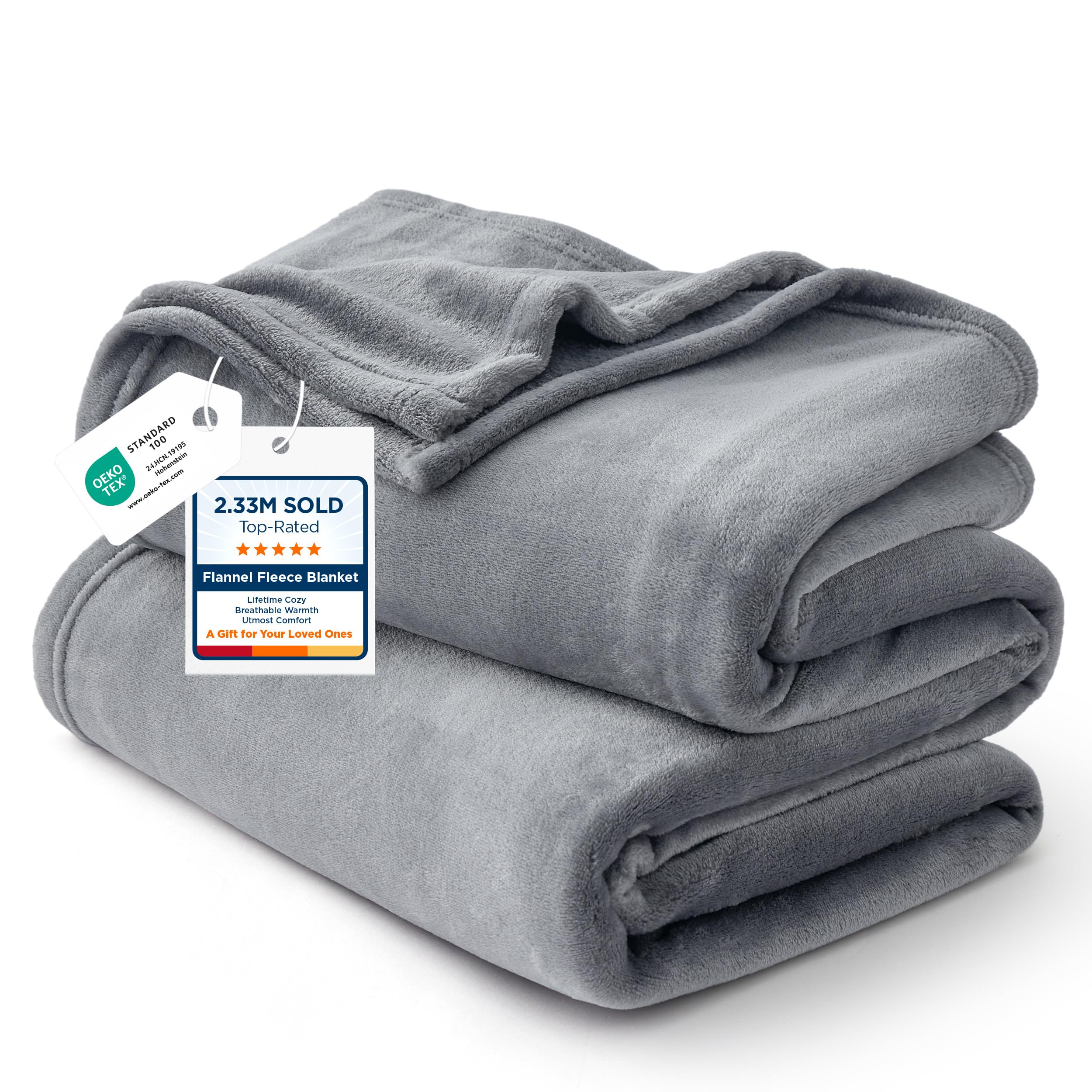 Bedsure GentleSoft Fleece Blanket Twin Size Cream - 300GSM Lightweight Plush Fuzzy Cozy Soft Warm Blanket for Bed, Sofa, Couch, Travel, Camping, 60x80 inches