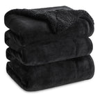Bedsure GentleSoft Sherpa Fleece Queen Blankets for Bed, Non-Heated, Thick and Warm Throw for Women and Men, Soft Fuzzy Plush Queen Blanket for Winter, Grey, 90x90 Inches