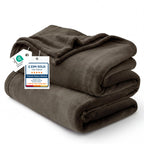Bedsure Grey Queen Size GentleSoft Fleece Blanket 90×90 Inch, Anti-Static Cozy Microfiber Throw Blanket Gift for Men