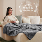 Bare Home Fleece Blanket - King Size - Ultra-Soft Lightweight for Bed, Sofa, and Couch - Luxury Microplush - Cozy Warm Blanket (King, Grey)