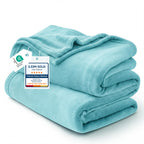 Bedsure Grey Queen Size GentleSoft Fleece Blanket 90×90 Inch, Anti-Static Cozy Microfiber Throw Blanket Gift for Men