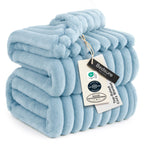 Bedsure GentleSoft Fleece Bed Blankets Full Size - Cozy Soft Blankets for Women, Cute Small Throws for Girls, Beige, 84x90 Inches