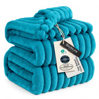 Bedsure GentleSoft Fleece Bed Blankets Full Size - Cozy Soft Blankets for Women, Cute Small Throws for Girls, Beige, 84x90 Inches