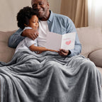 Bedsure Grey Queen Size GentleSoft Fleece Blanket 90×90 Inch, Anti-Static Cozy Microfiber Throw Blanket Gift for Men