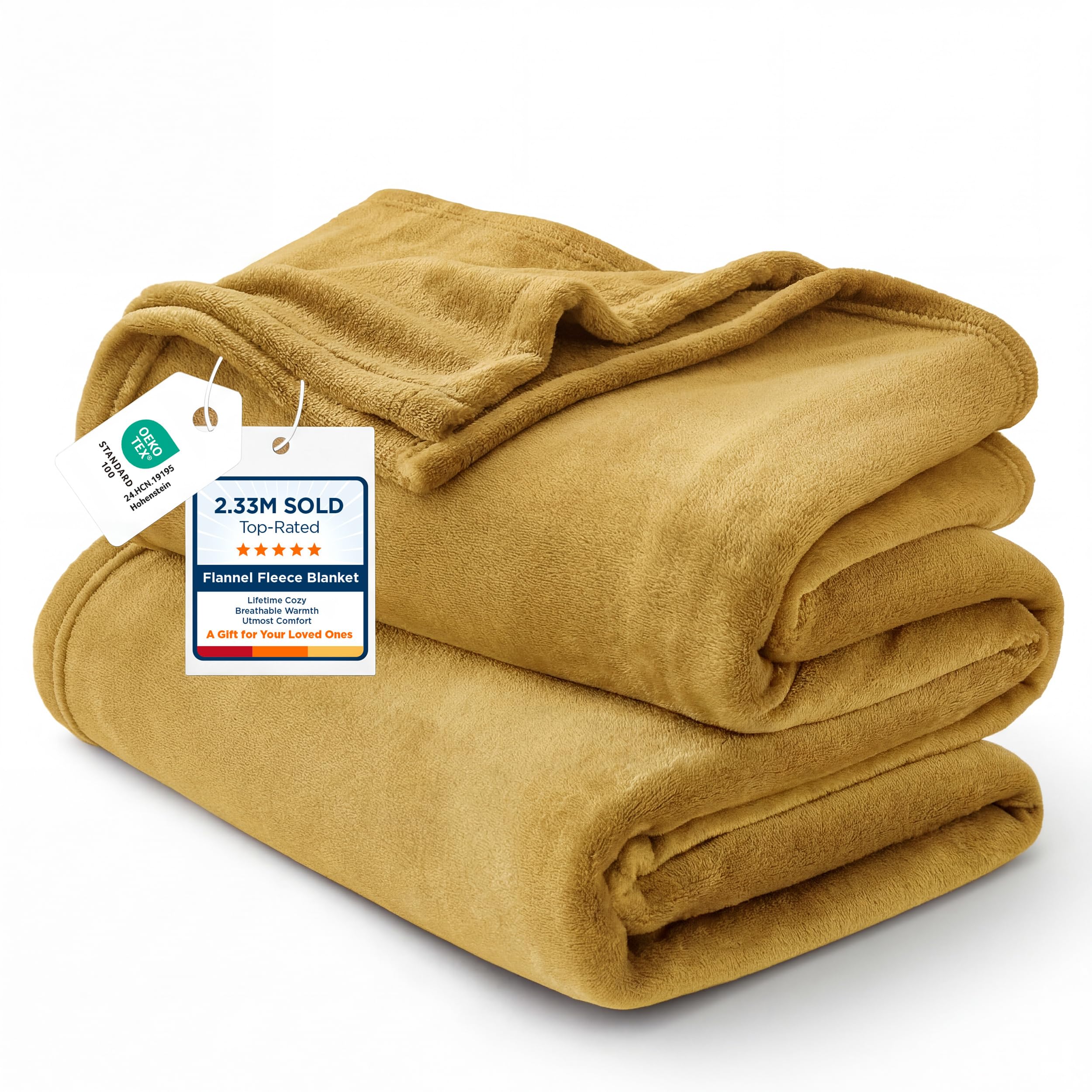 Bedsure Grey Queen Size GentleSoft Fleece Blanket 90×90 Inch, Anti-Static Cozy Microfiber Throw Blanket Gift for Men