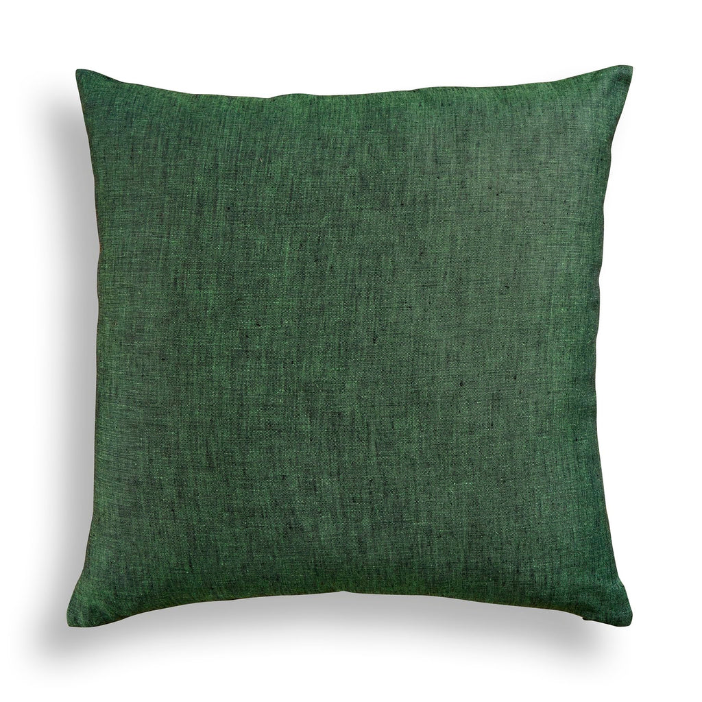 20×20 Inch Natural White Stripe 100% Linen Throw Pillow Cover with Invisible Zipper for Sofa Bed