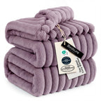 Bedsure GentleSoft Blankets Queen Size for Bed - Cozy Soft Sofa Couch Cover Blankets for Women, Cute Large Bedding Fleece Throws for Girls, Off White, 90x90 Inches