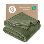 Bare Home Fleece Blanket - King Size - Ultra-Soft Lightweight for Bed, Sofa, and Couch - Luxury Microplush - Cozy Warm Blanket (King, Grey)