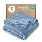 Bare Home Fleece Blanket - King Size - Ultra-Soft Lightweight for Bed, Sofa, and Couch - Luxury Microplush - Cozy Warm Blanket (King, Grey)