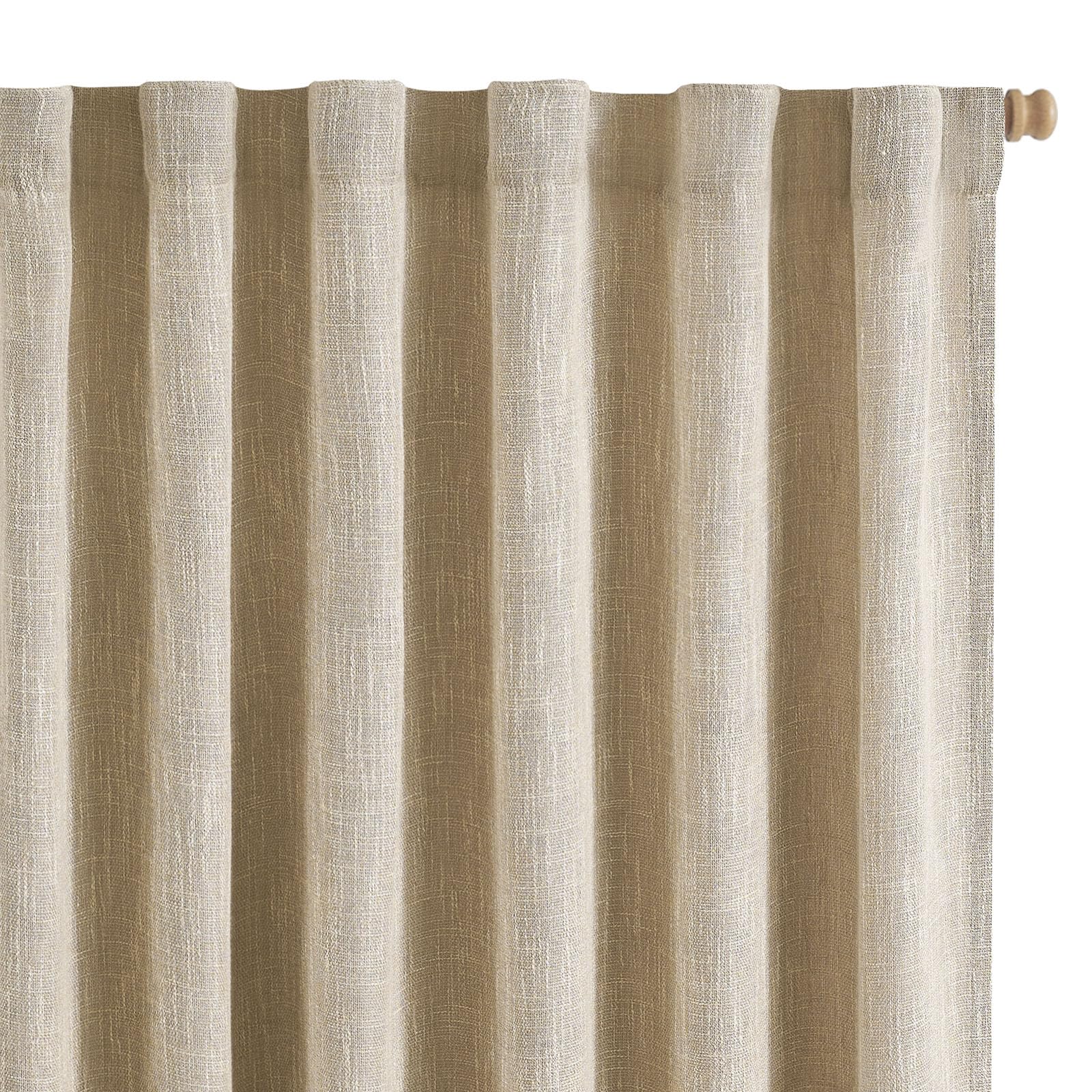 jinchan Taupe Printed Curtains Modern Jacquard Curtains with Herringbone Geometric Zigzag Pattern Room Darkening Drapes for Living Room Bedroom Grommet Top Window Treatments 63 Inch Length 2 Panels