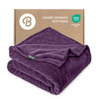 Bare Home Fleece Blanket - King Size - Ultra-Soft Lightweight for Bed, Sofa, and Couch - Luxury Microplush - Cozy Warm Blanket (King, Grey)