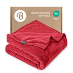 Bare Home Fleece Blanket - King Size - Ultra-Soft Lightweight for Bed, Sofa, and Couch - Luxury Microplush - Cozy Warm Blanket (King, Grey)