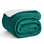 Bedsure GentleSoft Sherpa Fleece Queen Blankets for Bed, Non-Heated, Thick and Warm Throw for Women and Men, Soft Fuzzy Plush Queen Blanket for Winter, Grey, 90x90 Inches