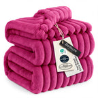 Bedsure GentleSoft Fleece Bed Blankets Full Size - Cozy Soft Blankets for Women, Cute Small Throws for Girls, Beige, 84x90 Inches