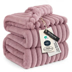 Bedsure GentleSoft Blankets Queen Size for Bed - Cozy Soft Sofa Couch Cover Blankets for Women, Cute Large Bedding Fleece Throws for Girls, Off White, 90x90 Inches