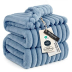 Bedsure GentleSoft Blankets Queen Size for Bed - Cozy Soft Sofa Couch Cover Blankets for Women, Cute Large Bedding Fleece Throws for Girls, Off White, 90x90 Inches